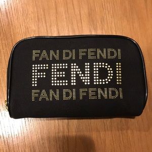 Fendi zippered pouch makeup bag
